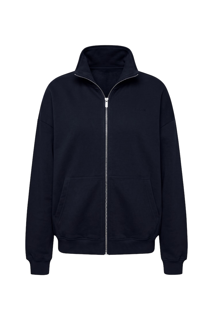 UltraFleece Mockneck Full Zip Sweatshirt, Naughty Navy Blue, large