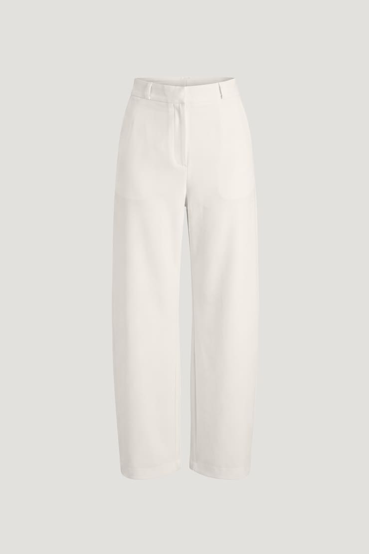 Andie Mid Rise Barrel Leg Pants Calming Off White large
