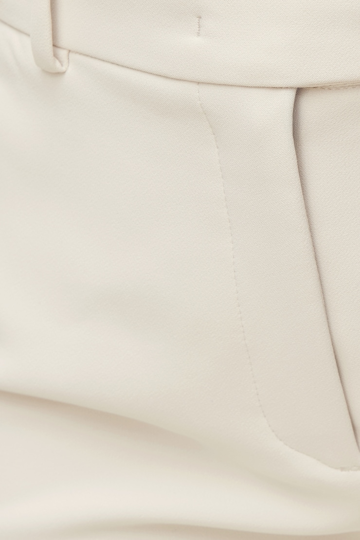 High Rise Slim Straight Leg Pants Polished Pearl Beige large