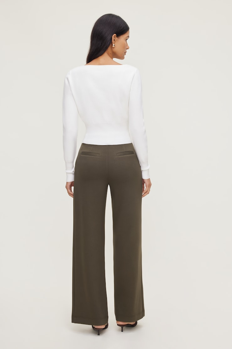 Alex Anywear Wide Leg Pants Wren Khaki large