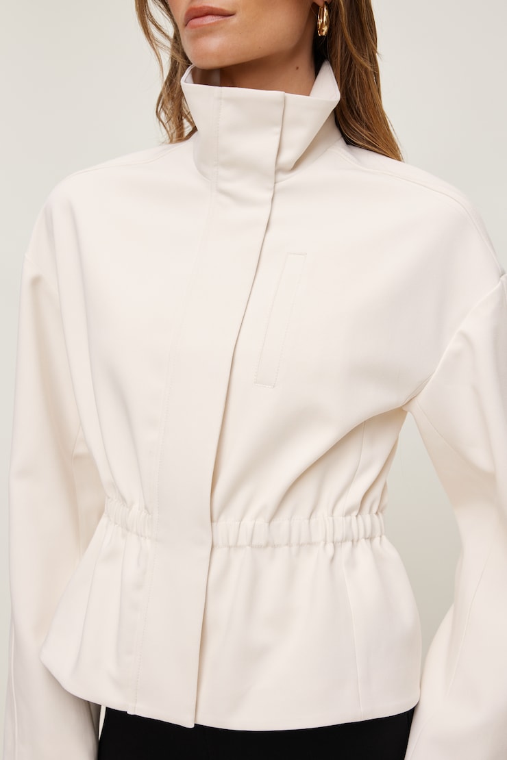 Maeve Cinched Jacket Sea Salt Cream large