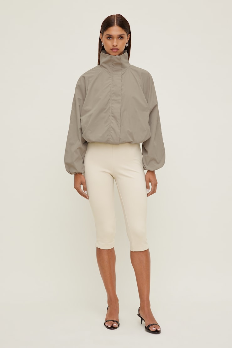 High Neck Wind Anorak Atmosphere Beige large