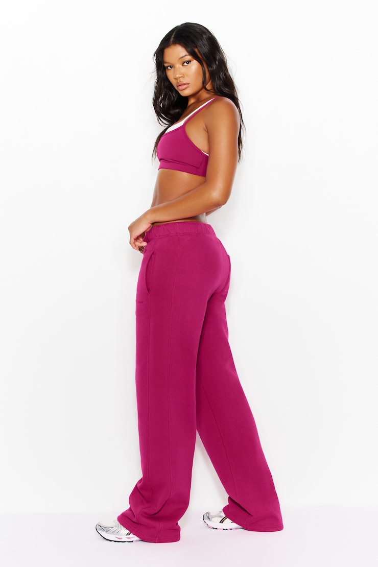 UltraFleece Straight Leg Sweatpants, Raspberry Cheeks Pink, large