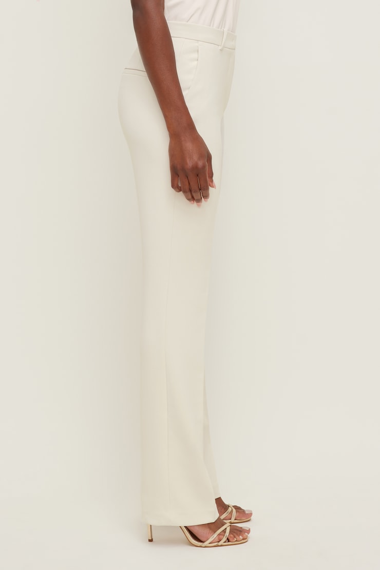 High Rise Slim Straight Leg Pants