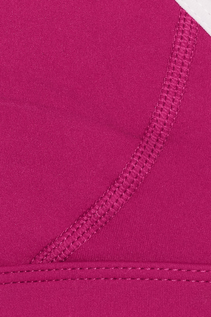 Active Micro Halter Top, Raspberry Cheeks Pink/Snow White, large