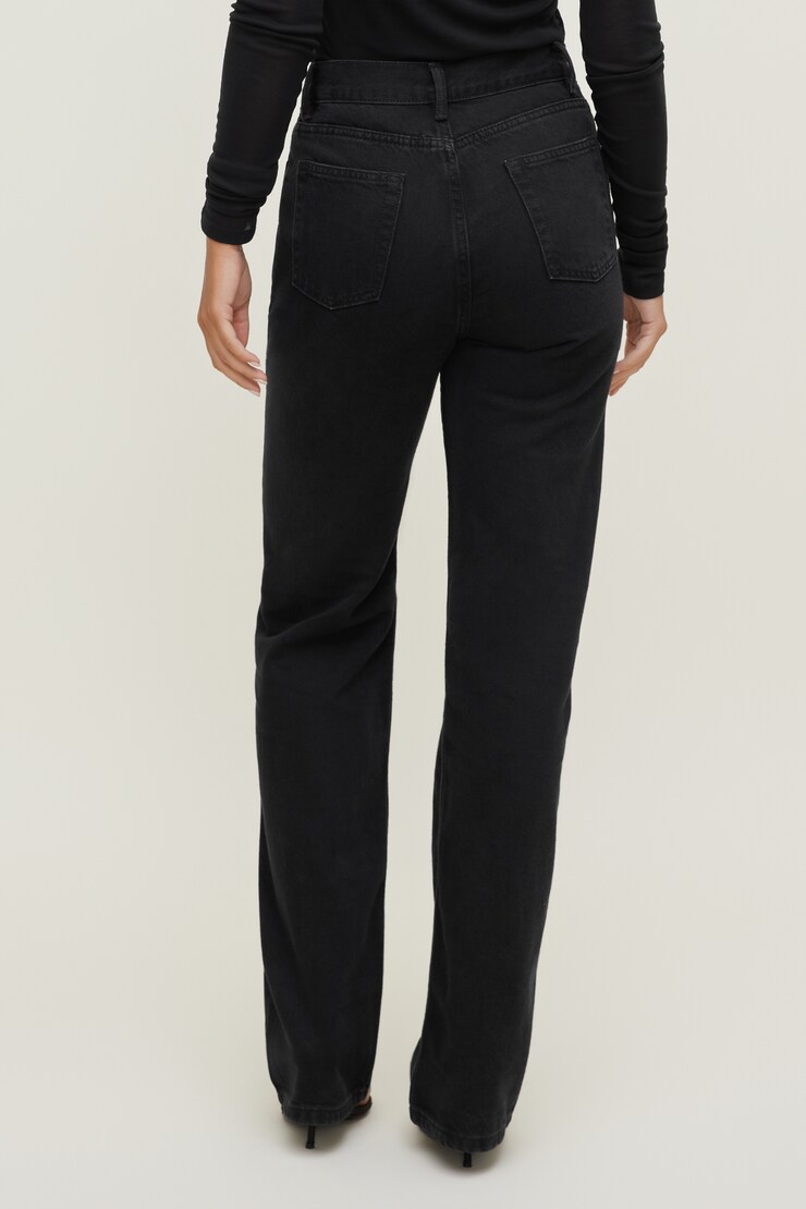 Valentina Ultra High Rise Bootcut Jeans Granite Black large