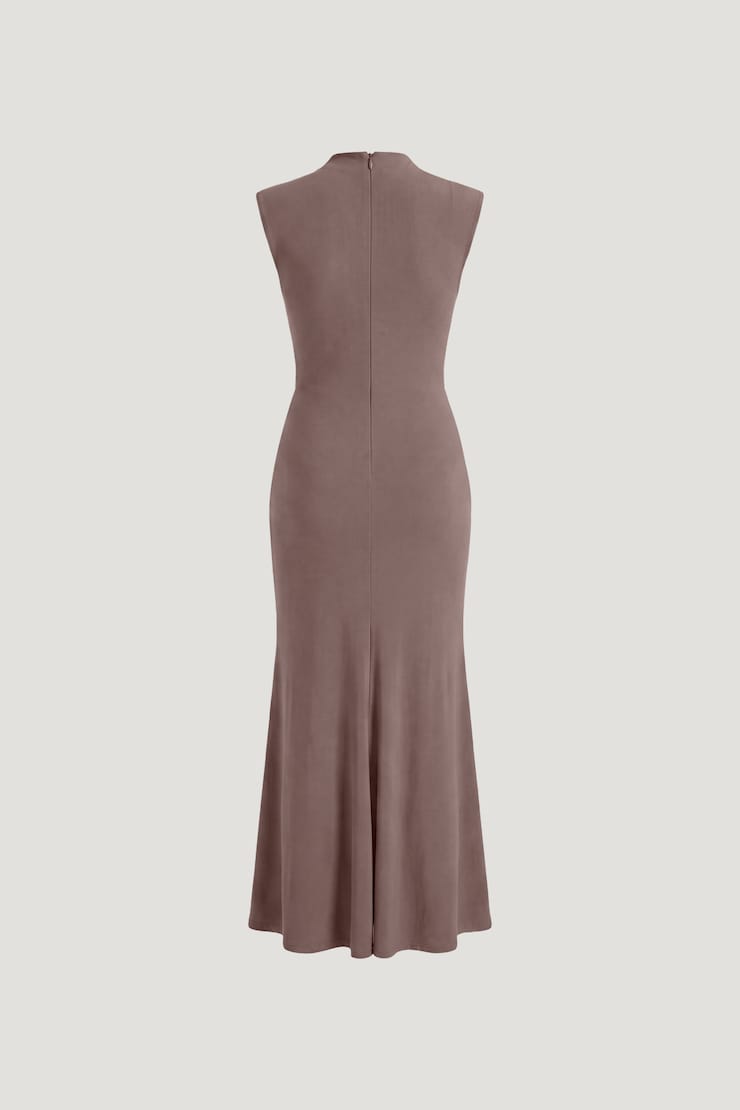 Talia Sculpt Maxi Dress Peppercorn Purple large