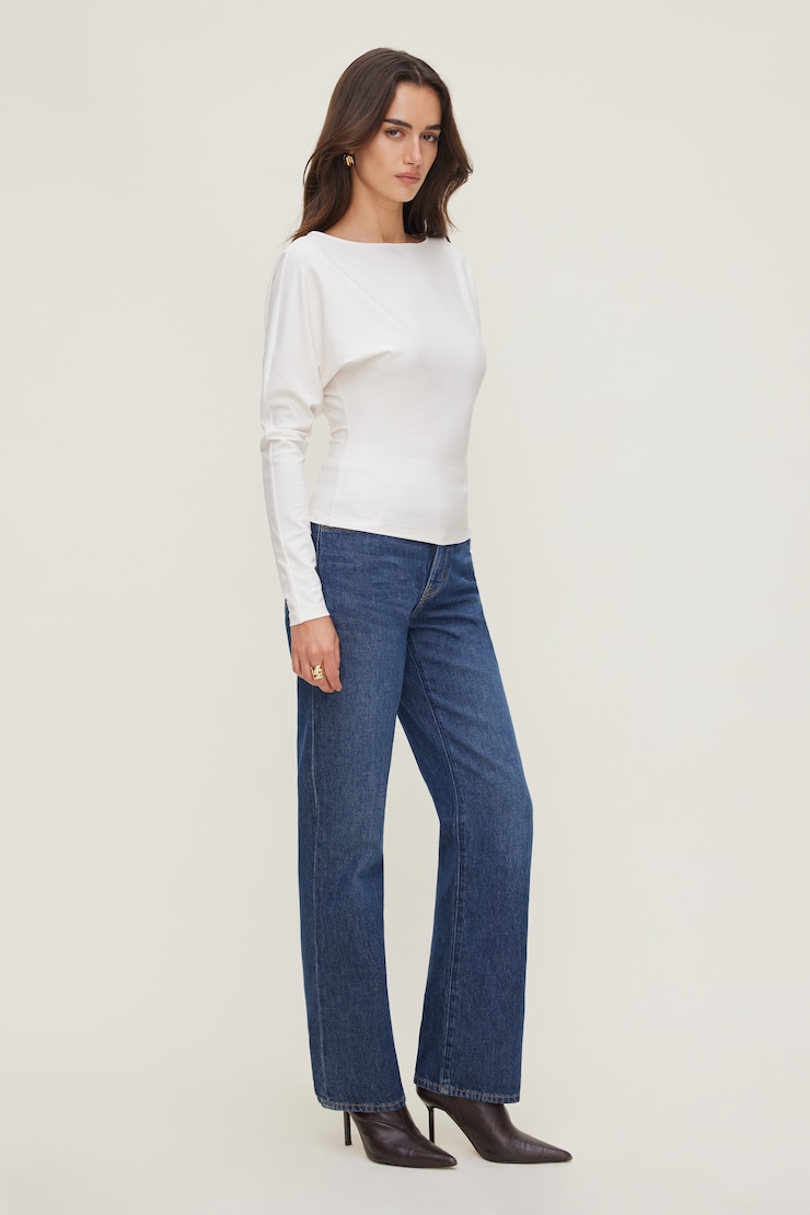 Mira Dolman Sleeve Top Sea Salt Off White large