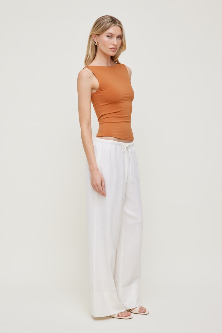 Nola Sculpt Tank Top Orange Sunset large