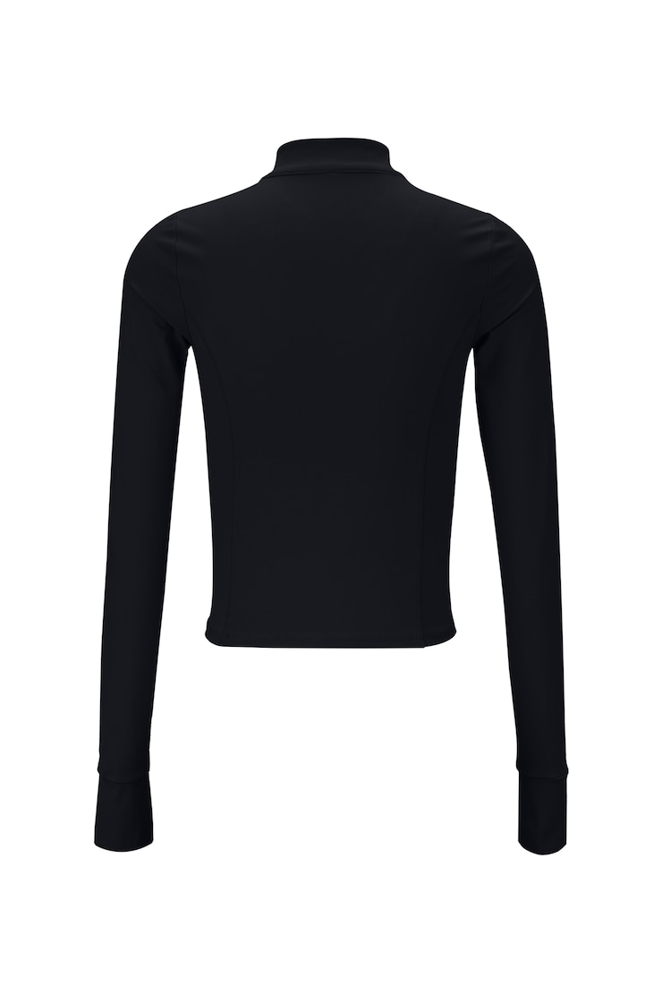 Active Zip Up Jacket, Jet Black, large