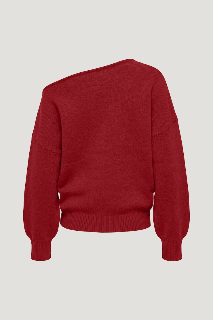 Lola Off Shoulder Sweater Savvy Red large