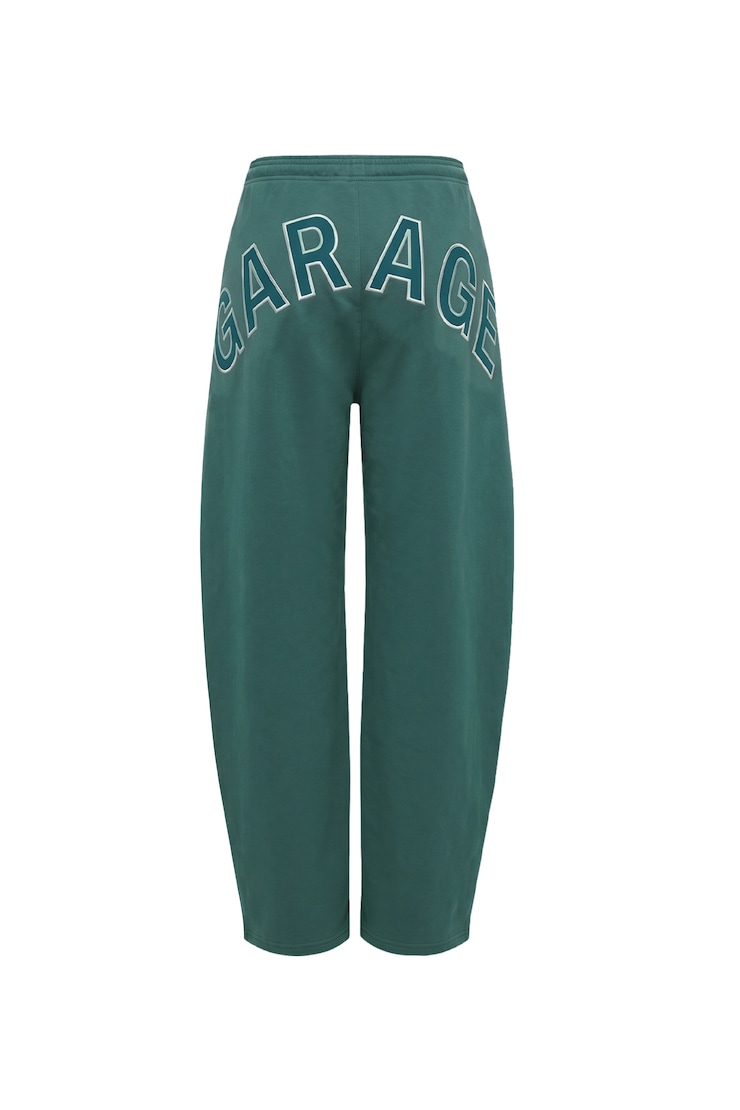 UltraFleece Barrel Leg Sweatpants, Teal Temptation with Garage Logo Art, large
