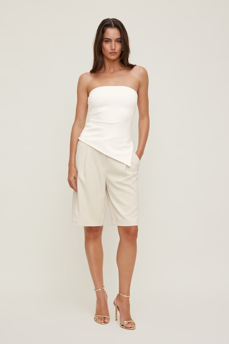 Mid Rise Bermuda Shorts