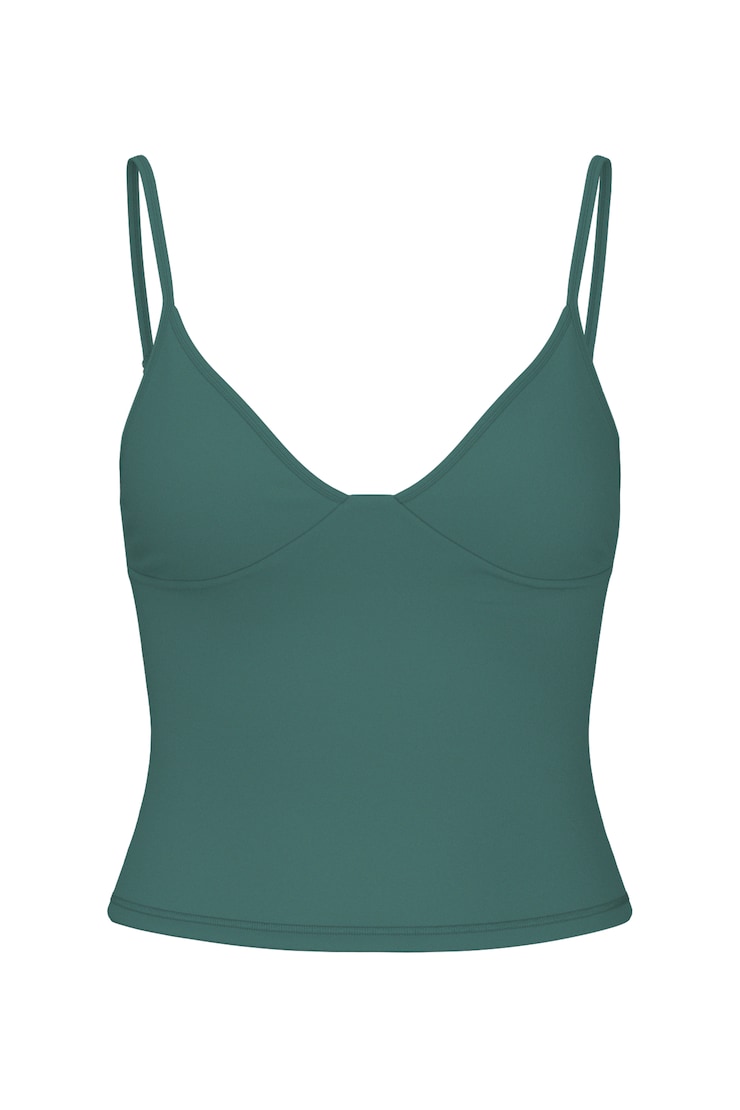 Active Plunge Cami Top, Teal Temptation, large