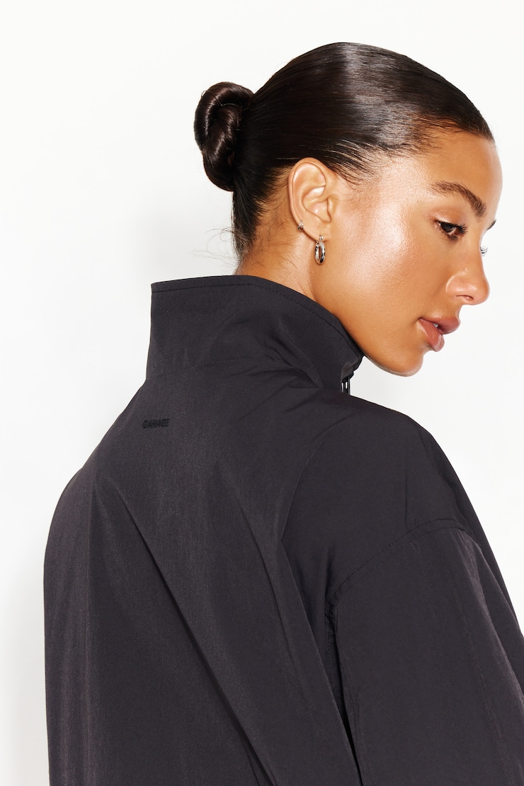 Long Windbreaker, Jet Black, large