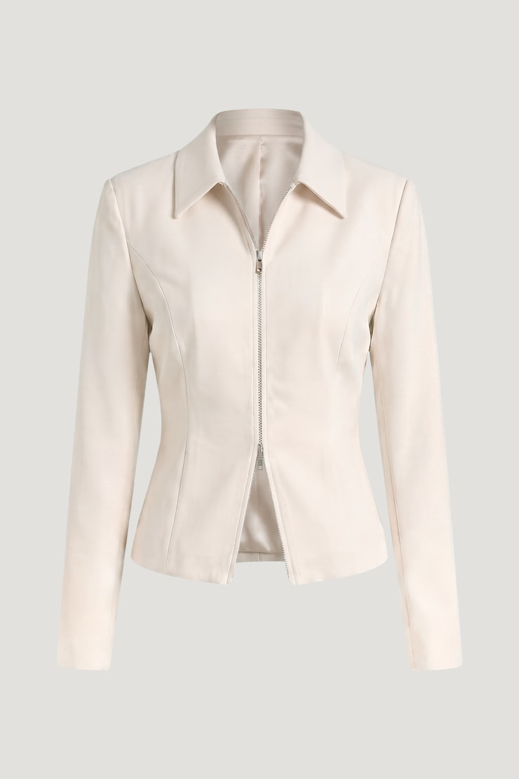 Double Zip Jacket Sea Salt Cream large