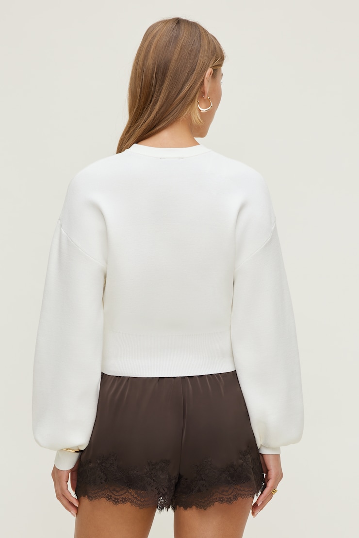 Bea Crewneck Sweater Snow White large