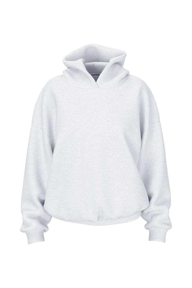 UltraFleece Hoodie, Spring Grey Mix with Large GARAGE Logo, large