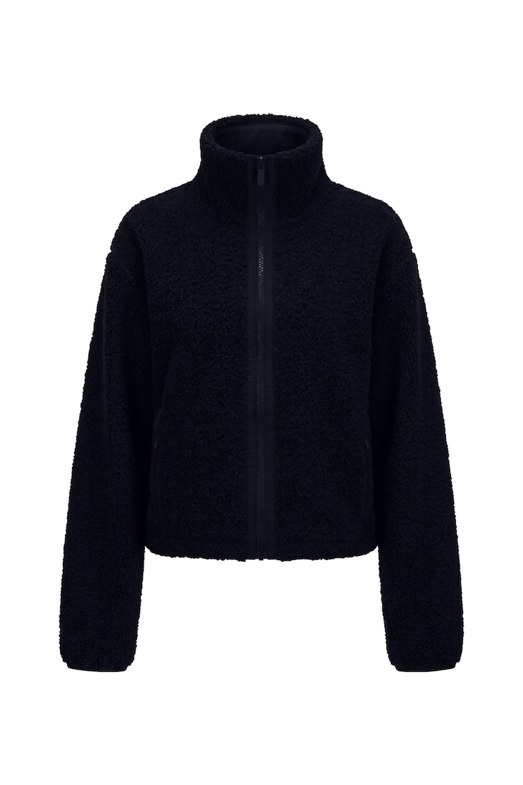 Sherpa Full Zip Jacket, Naughty Navy Blue, large