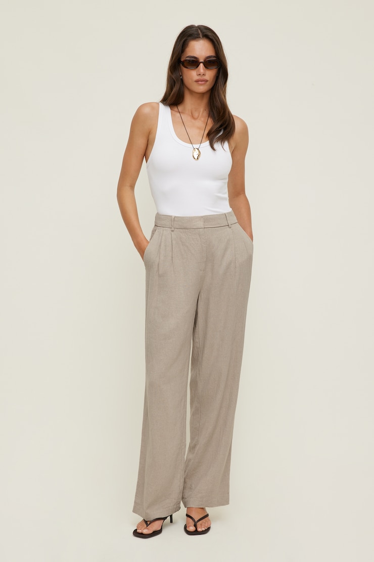 Alex Linen Wide Leg Pants