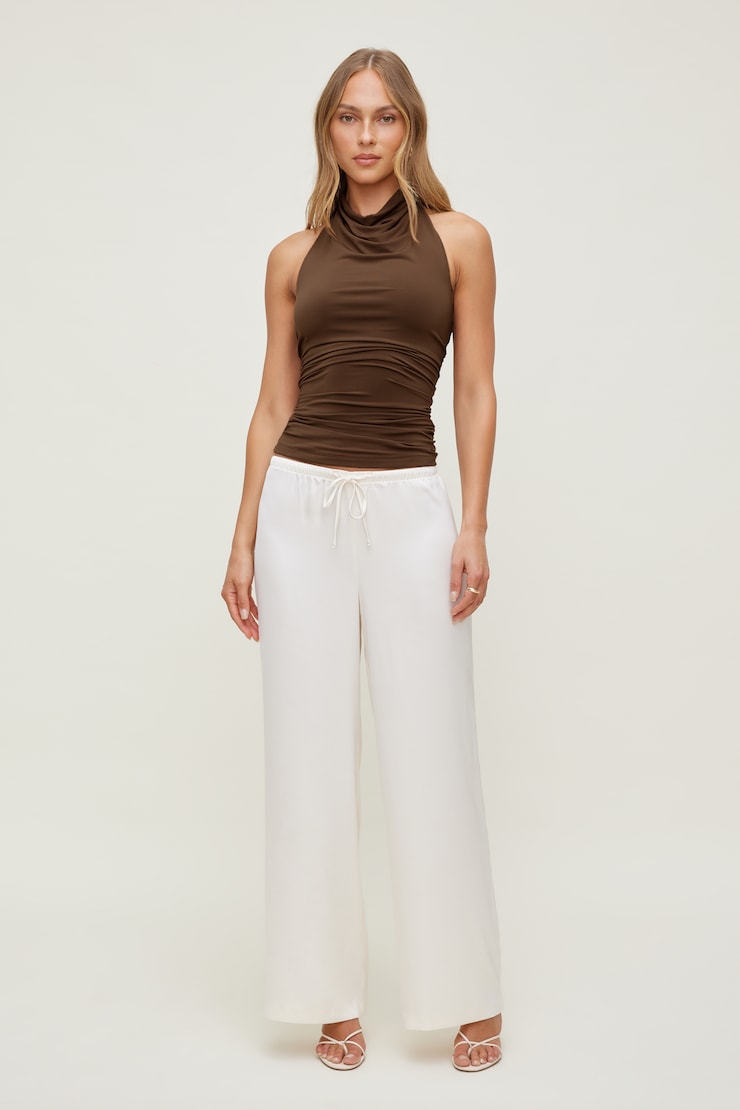 Bry Sculpt Halter Top Cocoa Brown large