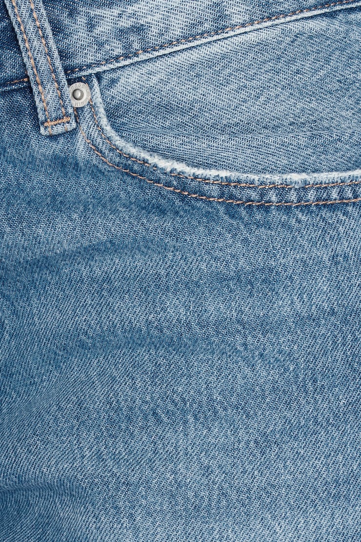 Low Rise Baggy Jeans, Indigo - Medium Light, large
