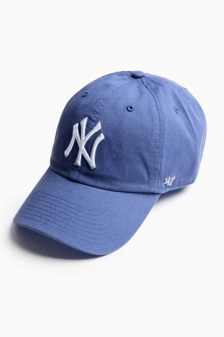 47 BRAND Clean Up Cap  - NY, Blue Blush/White, large