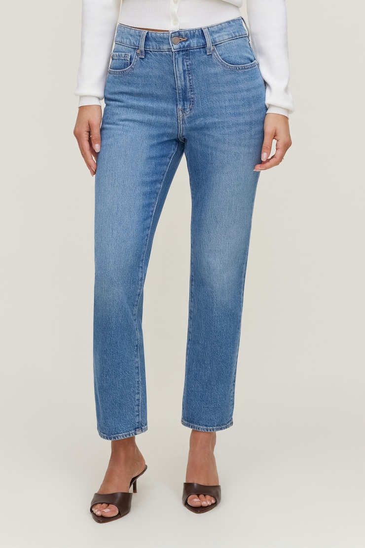 Frenchie High Rise Slim Leg Jeans Medium Indigo / Envy Blue large