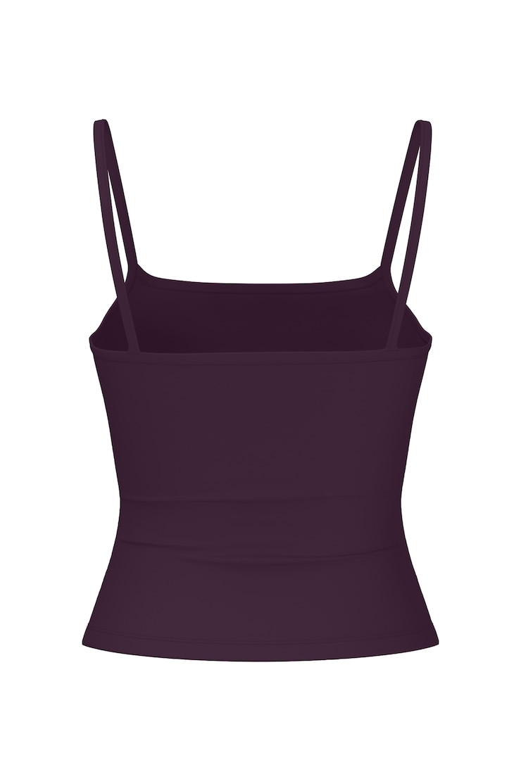 Sleek Scoop Cami Top, Wild Berry Maroon, large