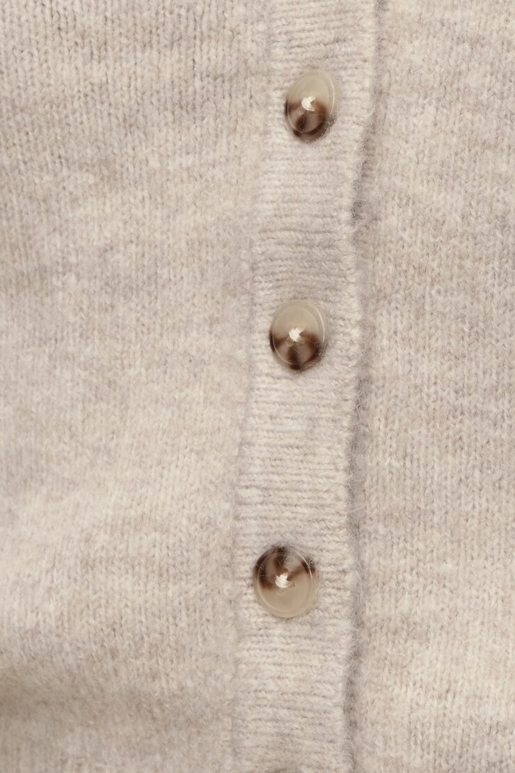 Rebecca Crewneck Cardigan Atmosphere Melange Beige large