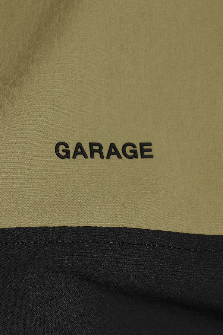 Nylon Anorak Jacket, Green Combo, large