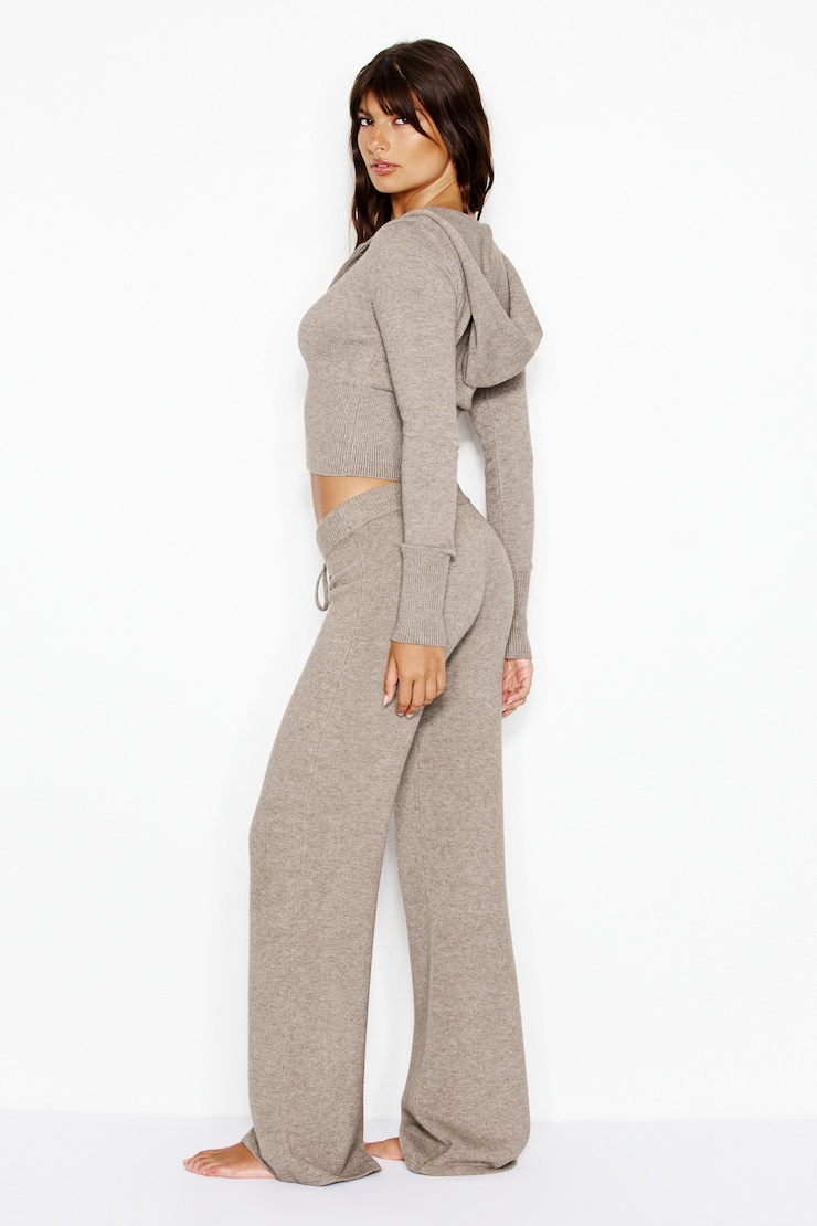 Sweater Pants, Warm Taupe Melange, large