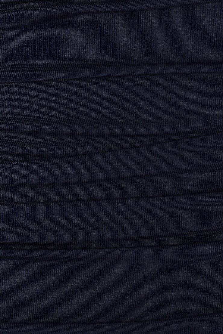 T-shirt asymétrique lisse, Marine coquine, large
