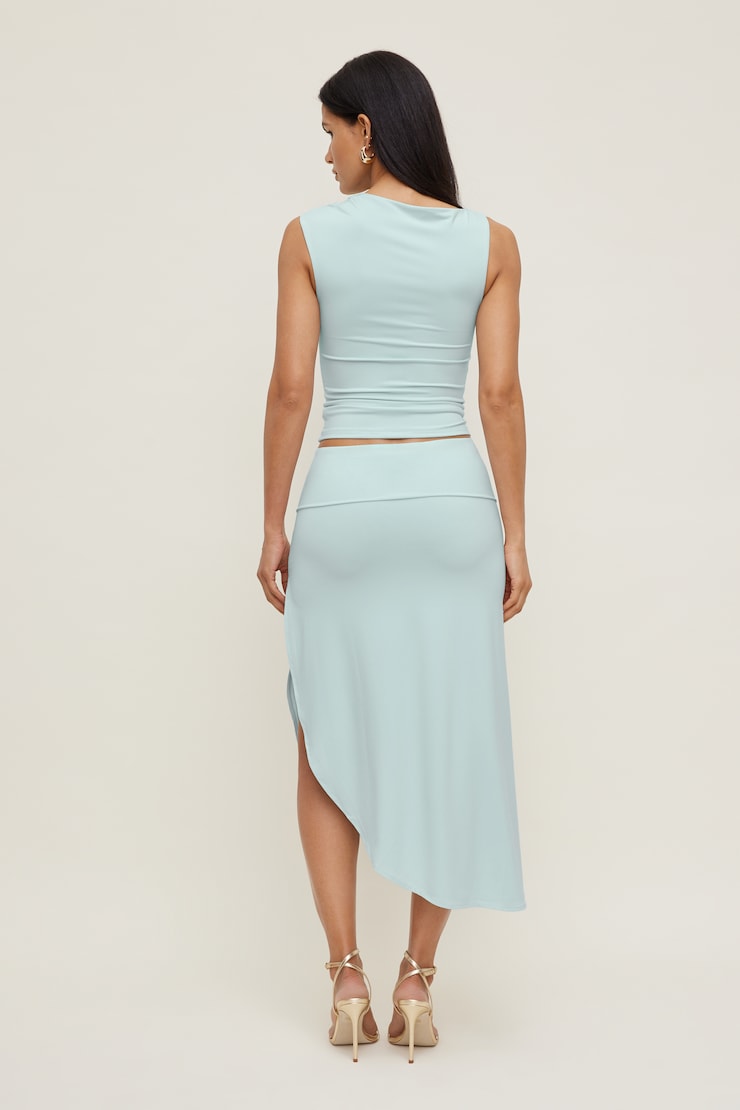 Sculpt Metal Detail Top Wan Blue large