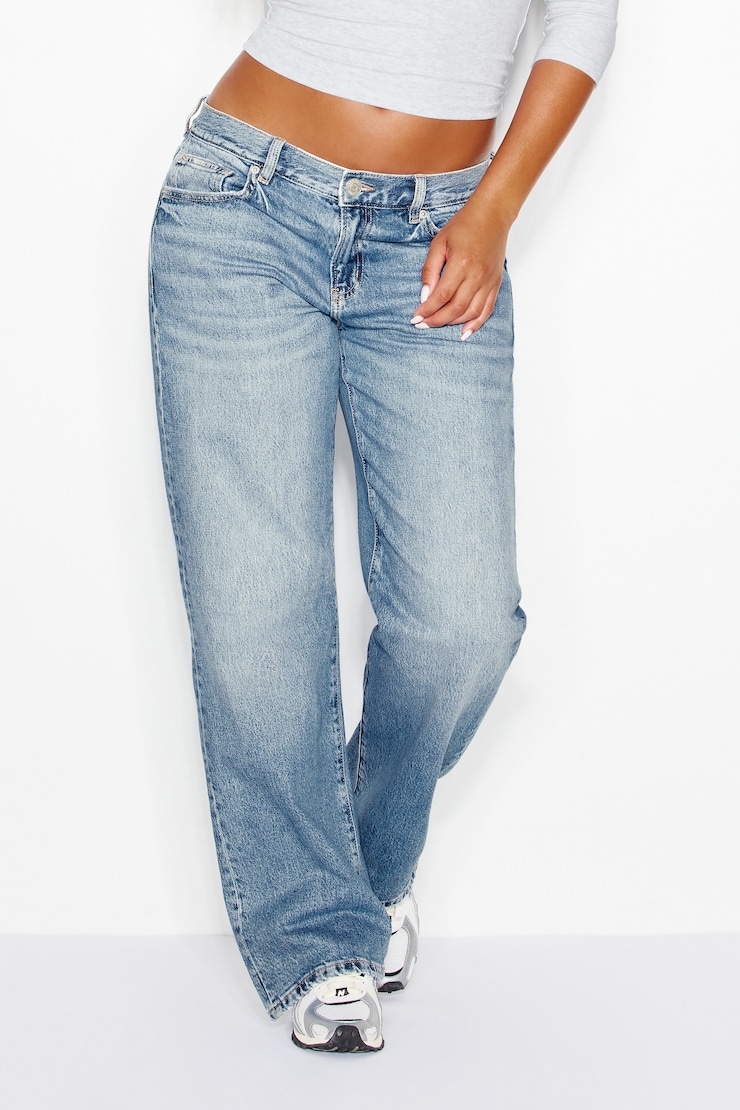 Low Rise Cheeky Jeans, Hailey Blue, large