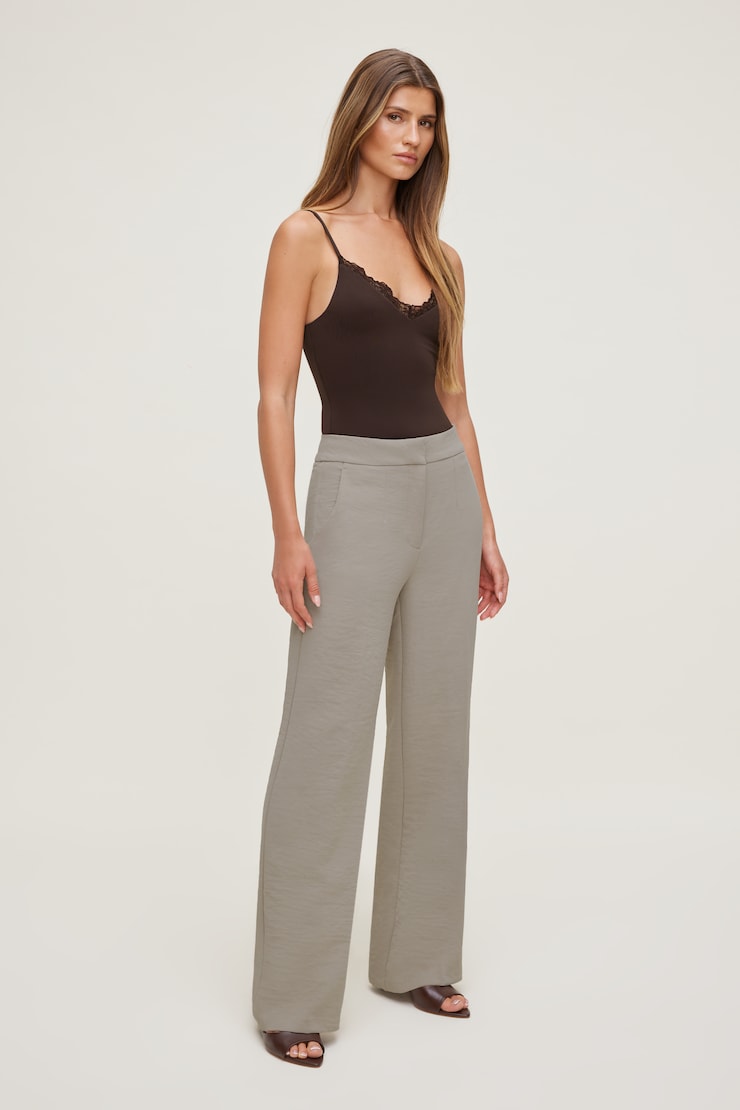 Yasmin Airflow Straight Leg Pants Pebblestone Grey large