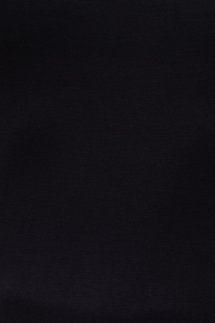 Mock Neck Long Sleeve Top Jet Black large