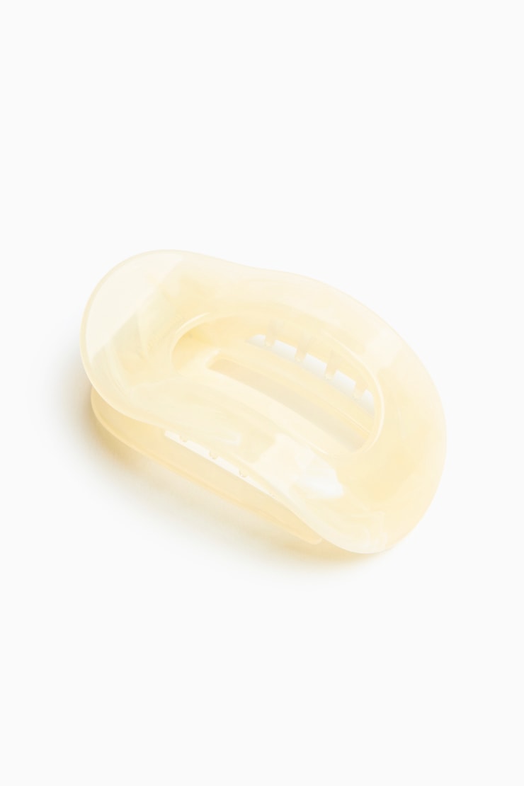 Pilates Claw Clip, Marled Cream, large