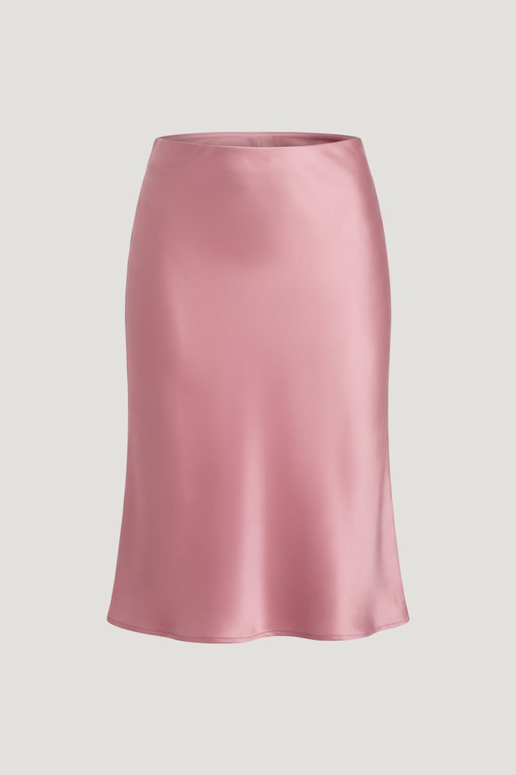 Jupe midi en satin Esther