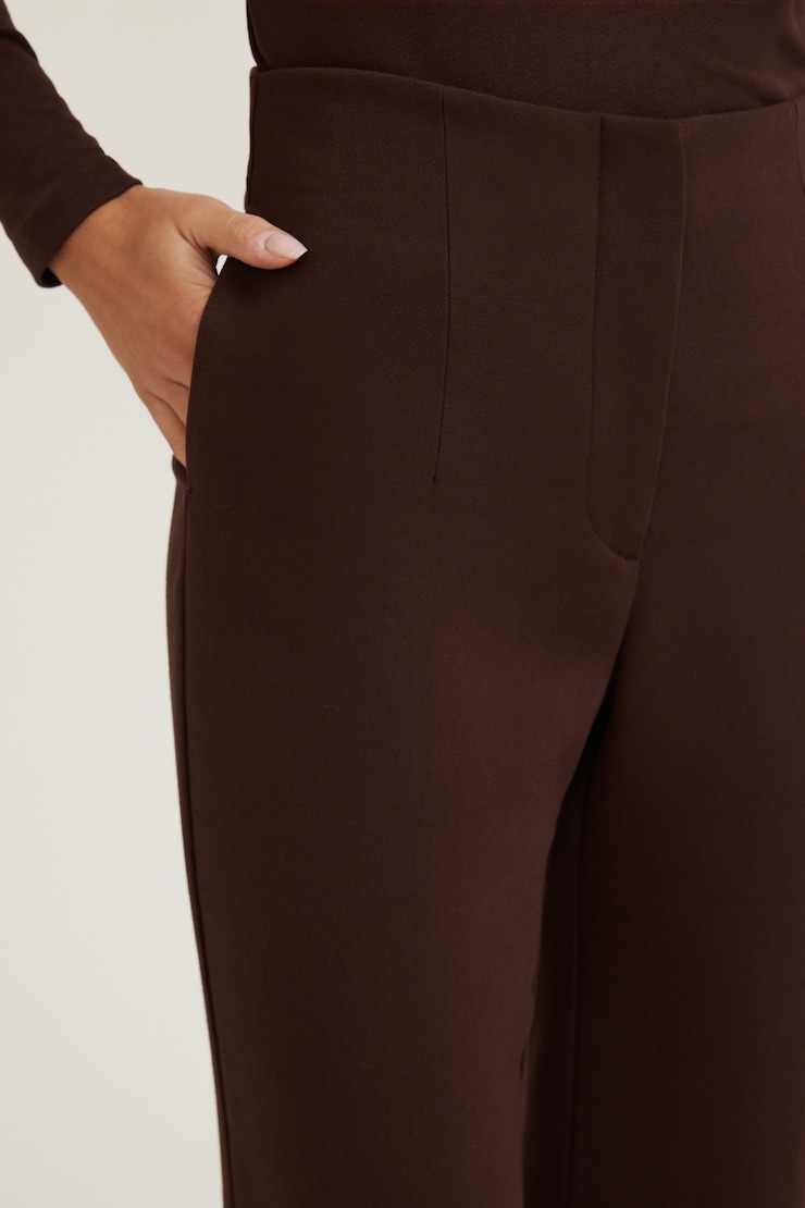 Stevie Slim Bootcut Pants Bitter Chocolate Burgundy large