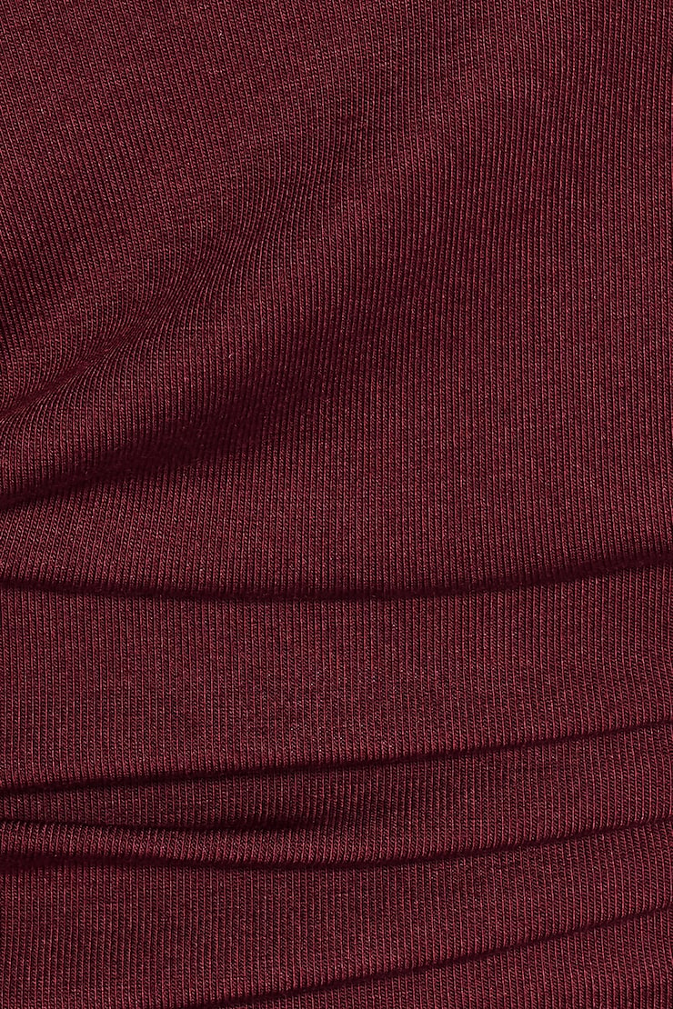 Asymmetric Snatched Waist Long Sleeve Top