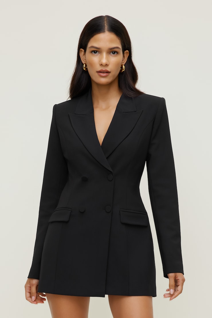Sloane Blazer Romper Mini Dress