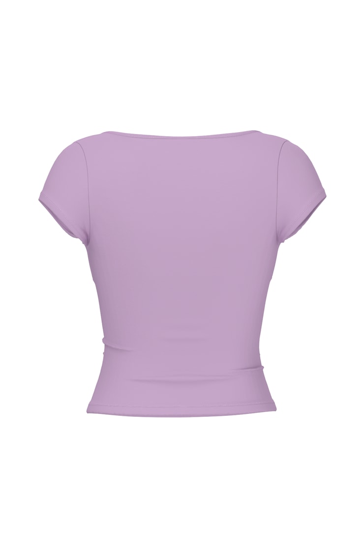 Sleek Crossover T-Shirt, Charged Lilac Purple, large