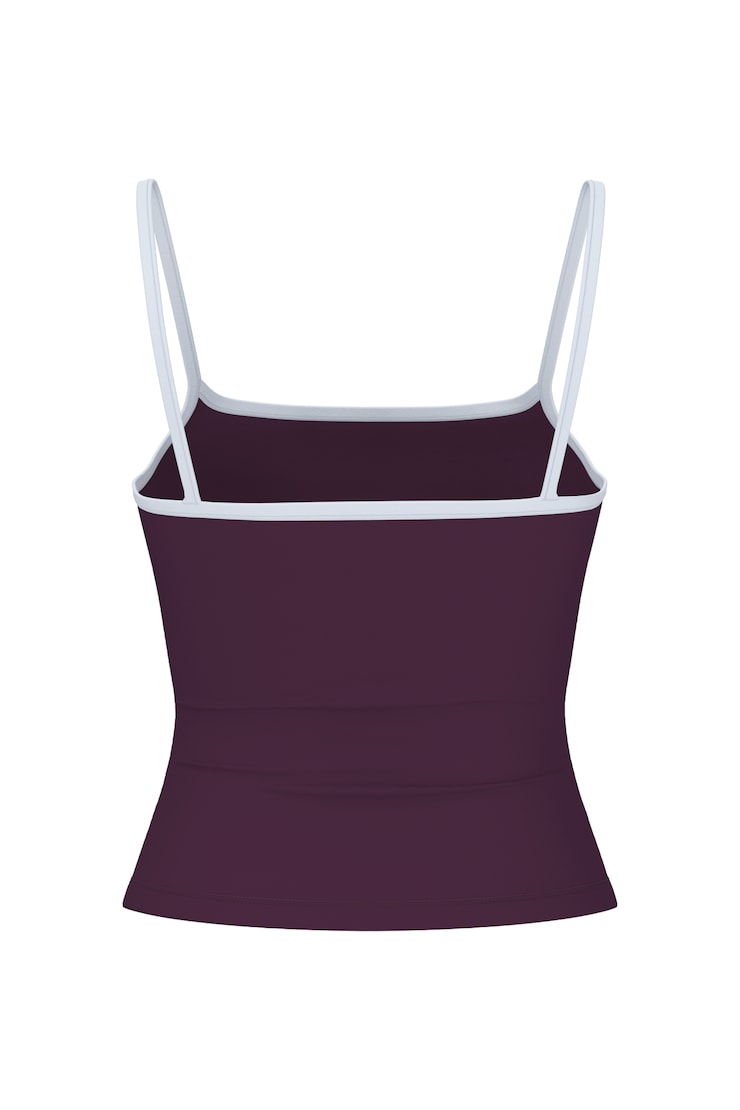 Sleek Scoop Cami Top, Wild Berry Maroon/Blue Flirt, large