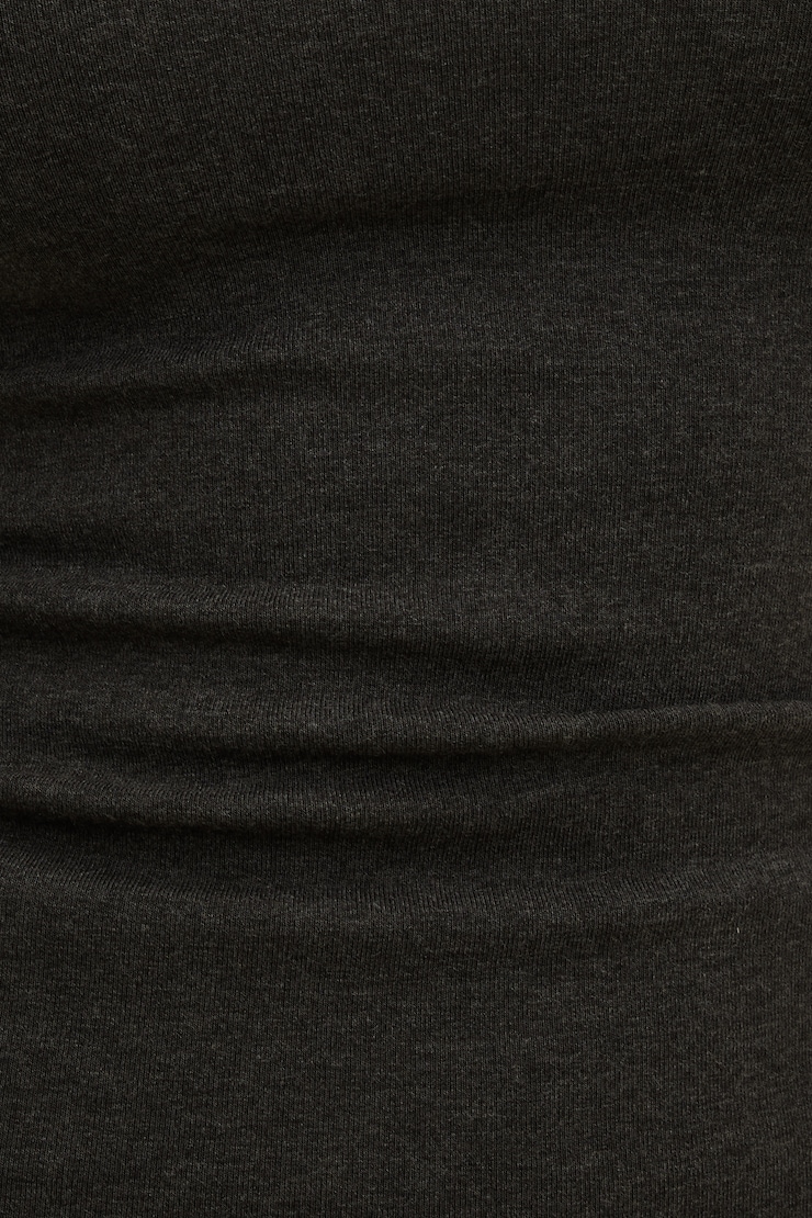 Sleeveless Turtleneck Top Carbon Grey Melange large