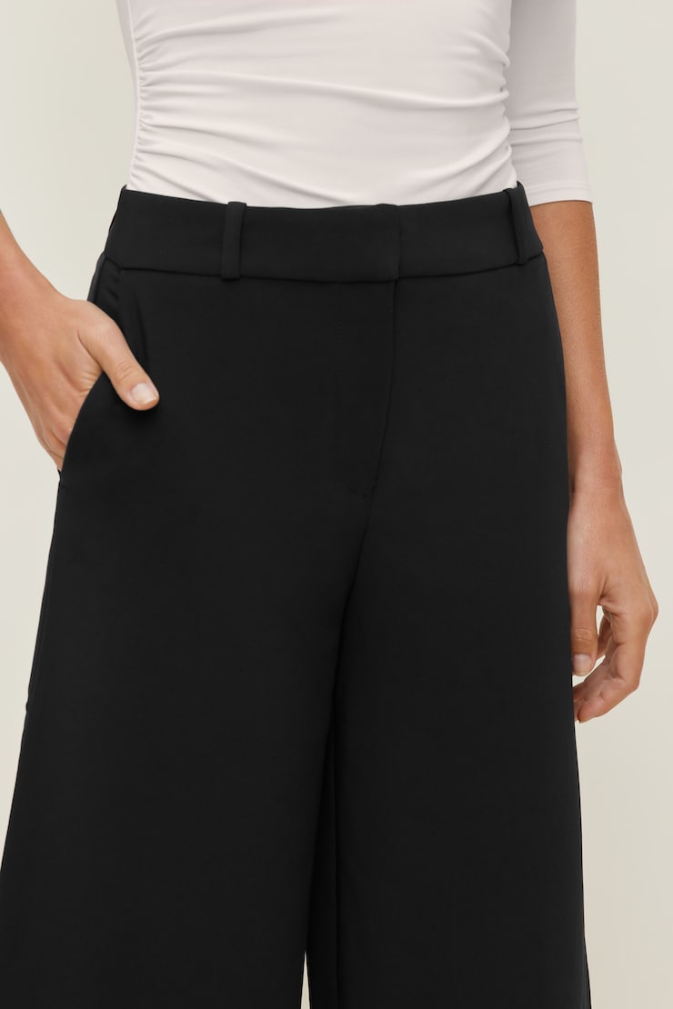 Crepe High Rise Culottes