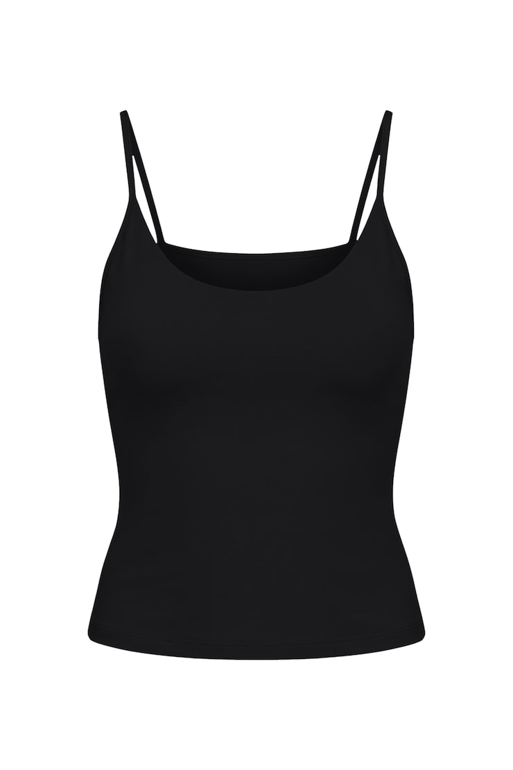 Sleek High Point Cami Top, Jet Black, large