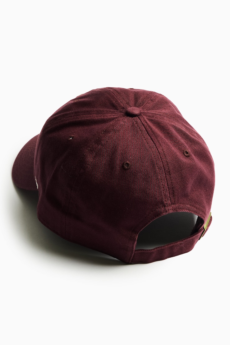47 BRAND Clean Up Cap - NY, Burgundy Bite/White, large