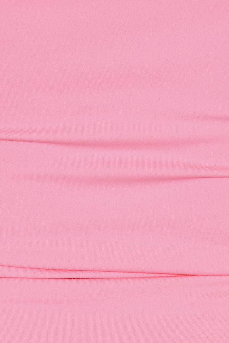 Sleek Plunge T-Shirt, Pop It Pink, large