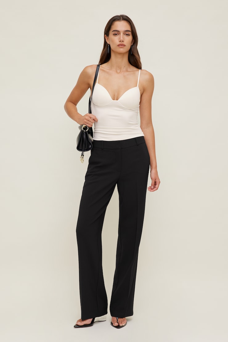 Mindi Padded Bustier Top Calming Off White large